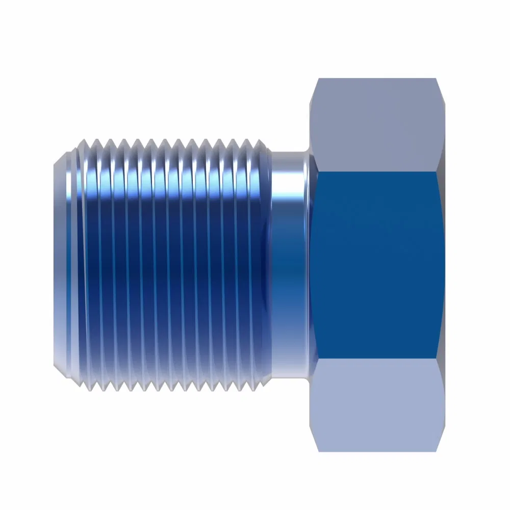 FBM3722 – AEROQUIP Pipe Plug Fitting, -3 AN Hose Anodized Blue